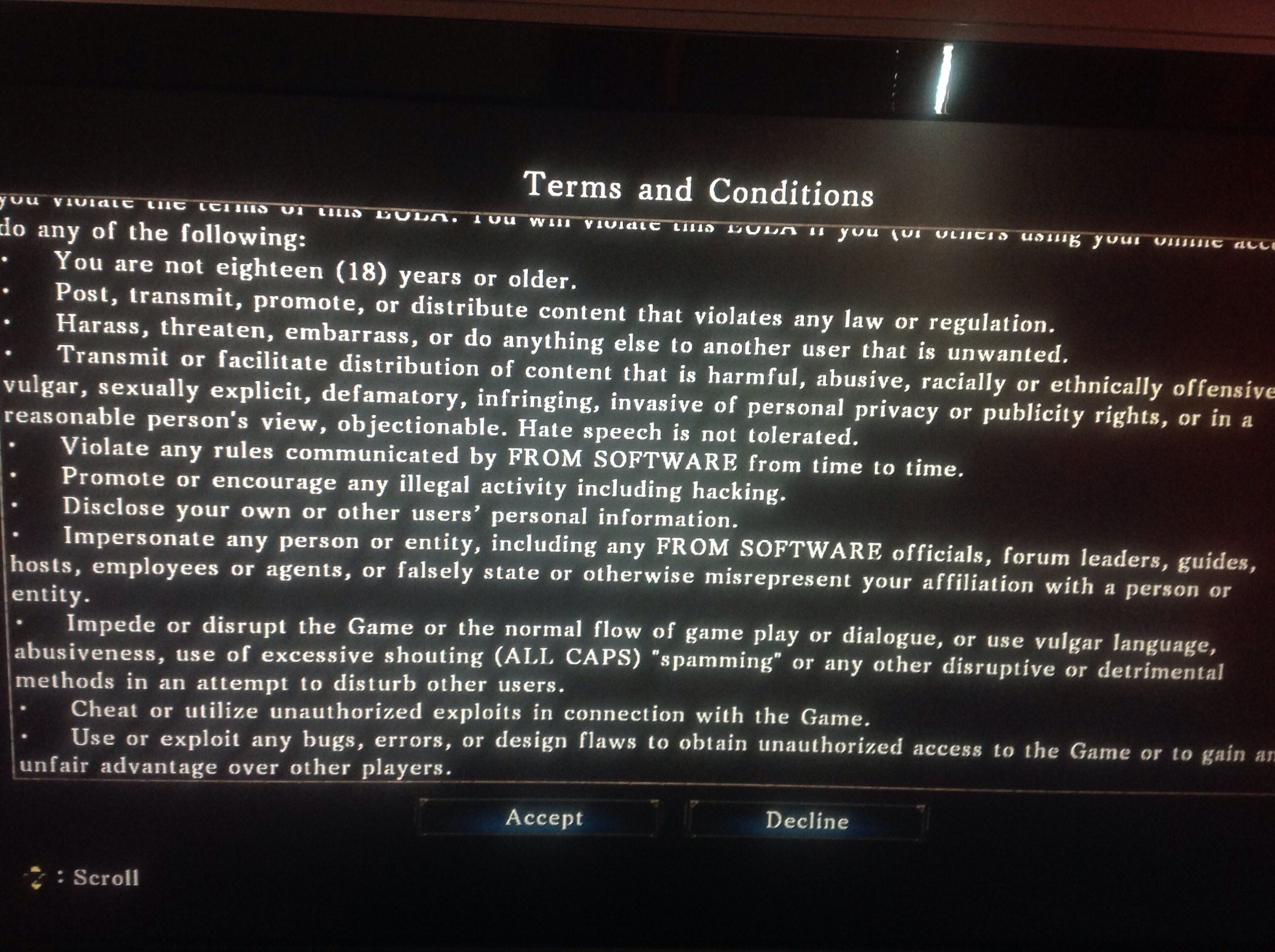 Dark Souls 2 Beta EULA