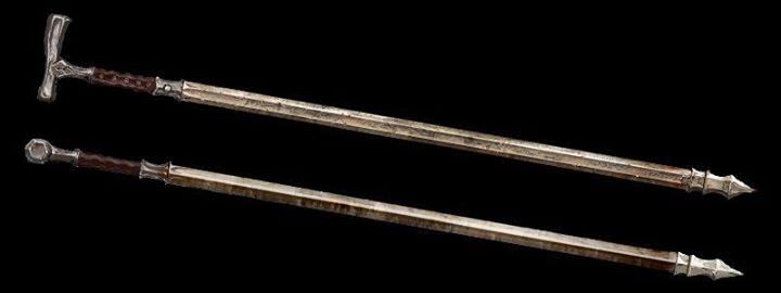 Bloodborne sword cane art