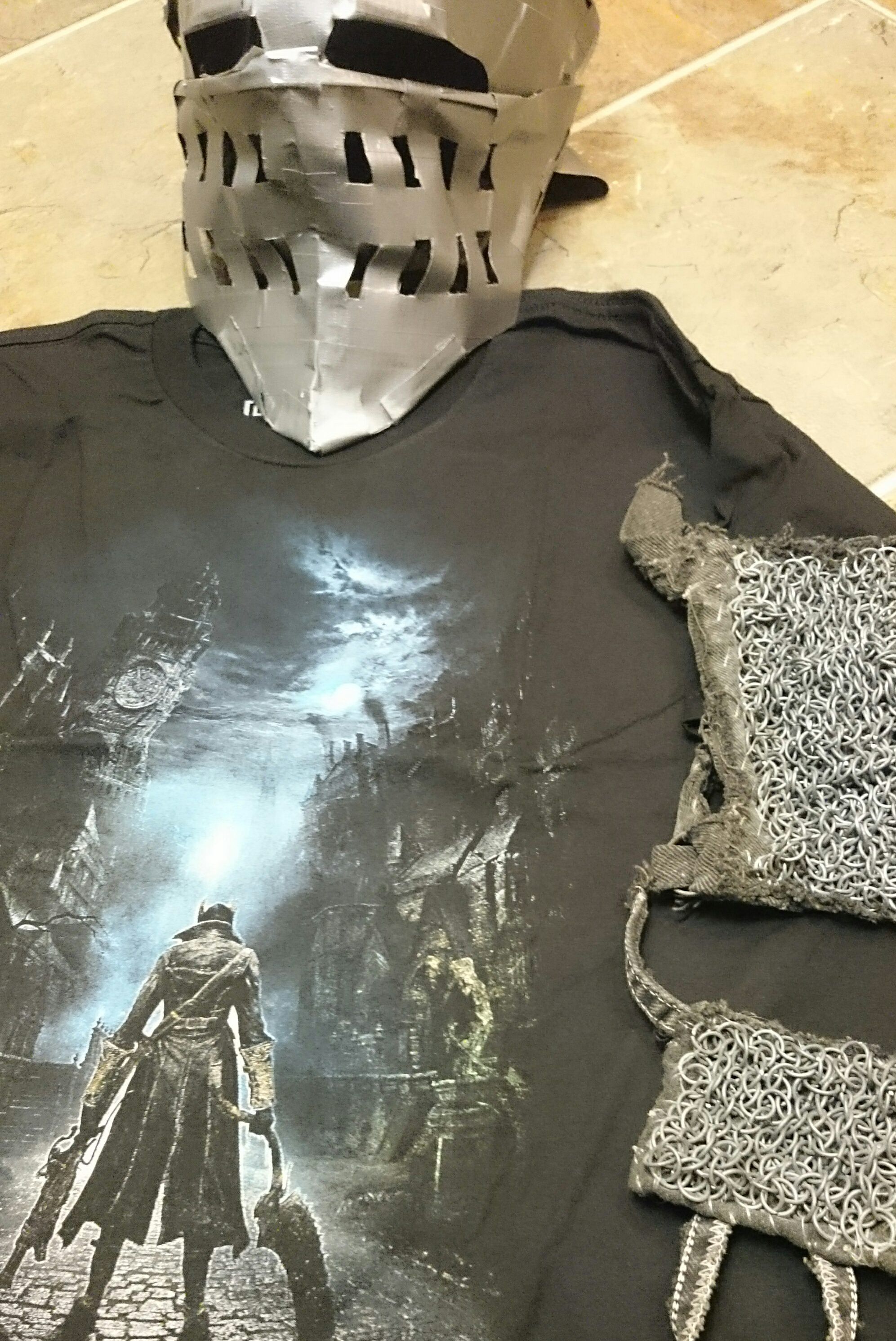 Box art shirt and outfit