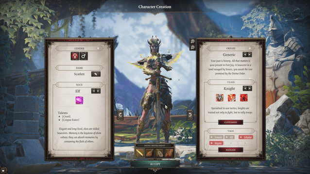 divnity character creation