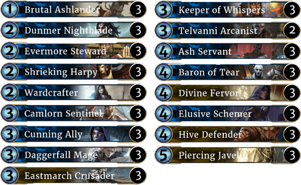 Blue Marshall Deck List