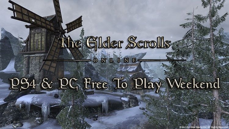 eso free weekend ps4 pc