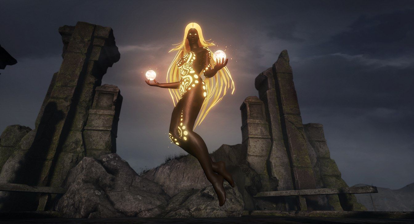 dark and light