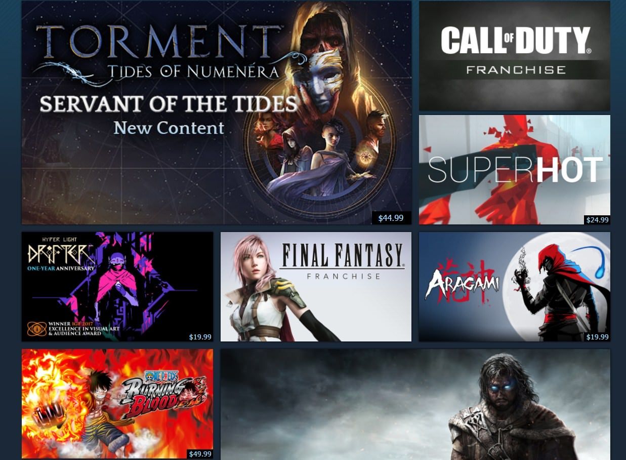 Steam Summer Sale Has Begun: Discounts on Torment, Tyranny, Final Fantasy, The Surge &amp; Others Through July 5th