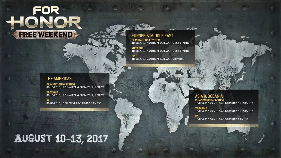 for honor free weekend