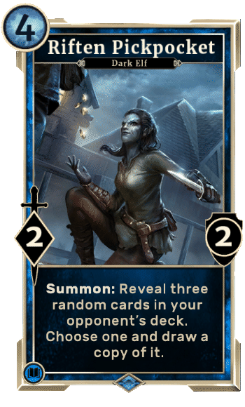 Elder Scrolls Legends Decks Riften Pickpocket