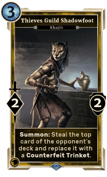 Elder Scrolls Legends Decks Thieves Guild Shadowfoot