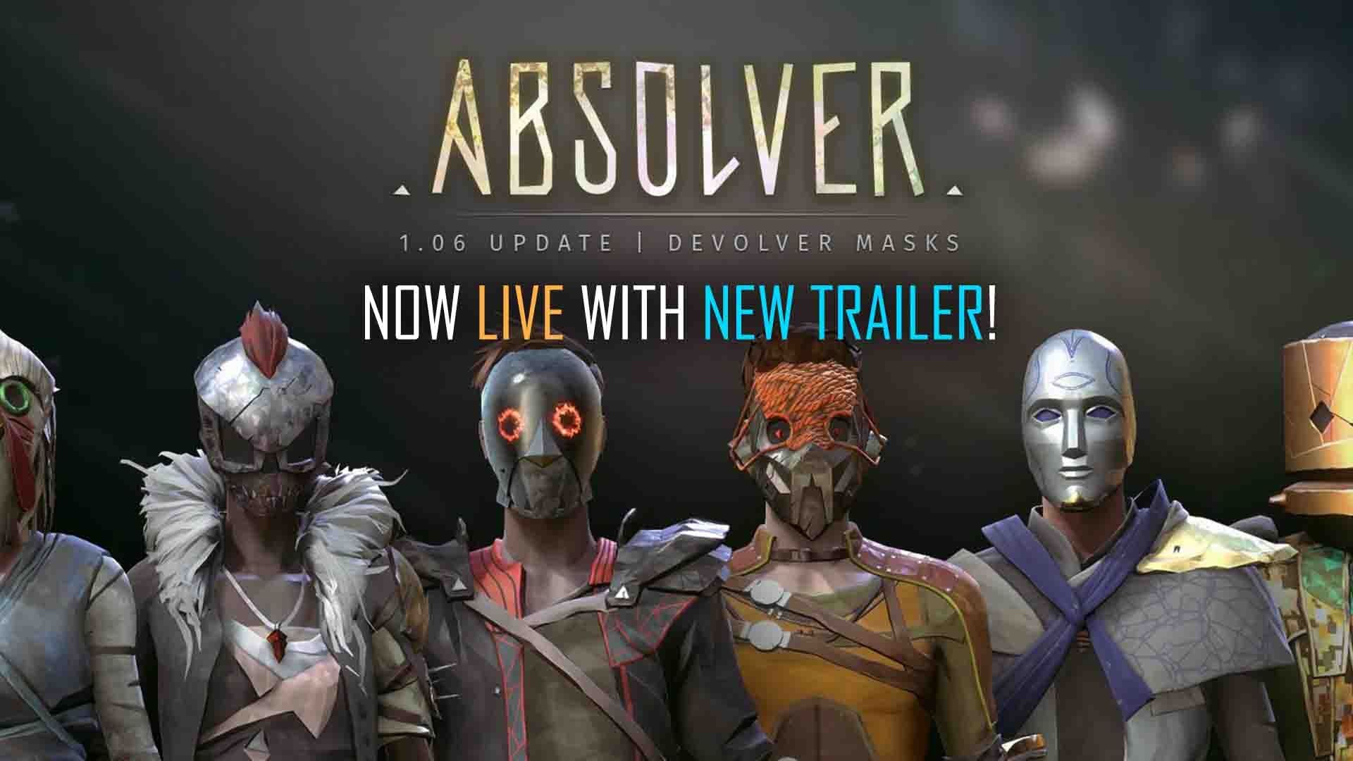 absolver-update-patch-106-devolver-masks-trailer-sloclap-online-martial-arts-rpg
