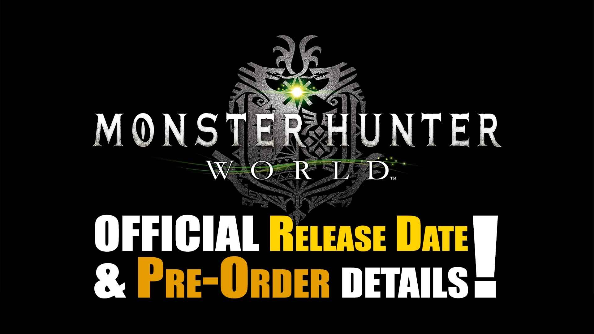 capcom sony monster hunter world release date pre order details tgs 2017 playstation press conference