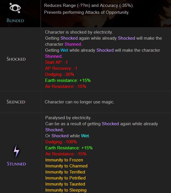 status effects