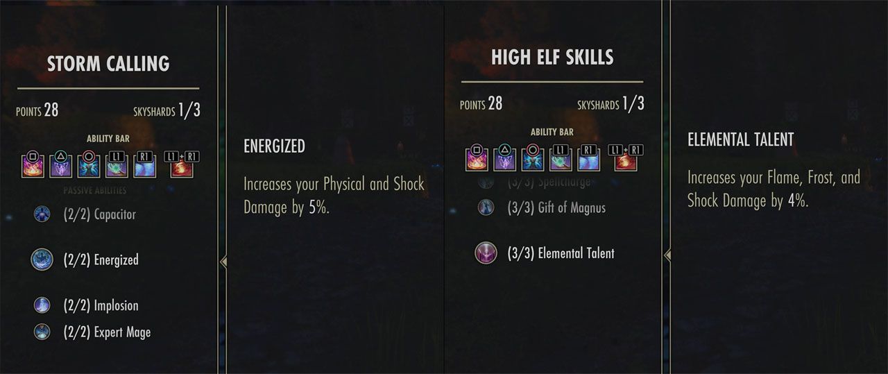 energized and elemental talent