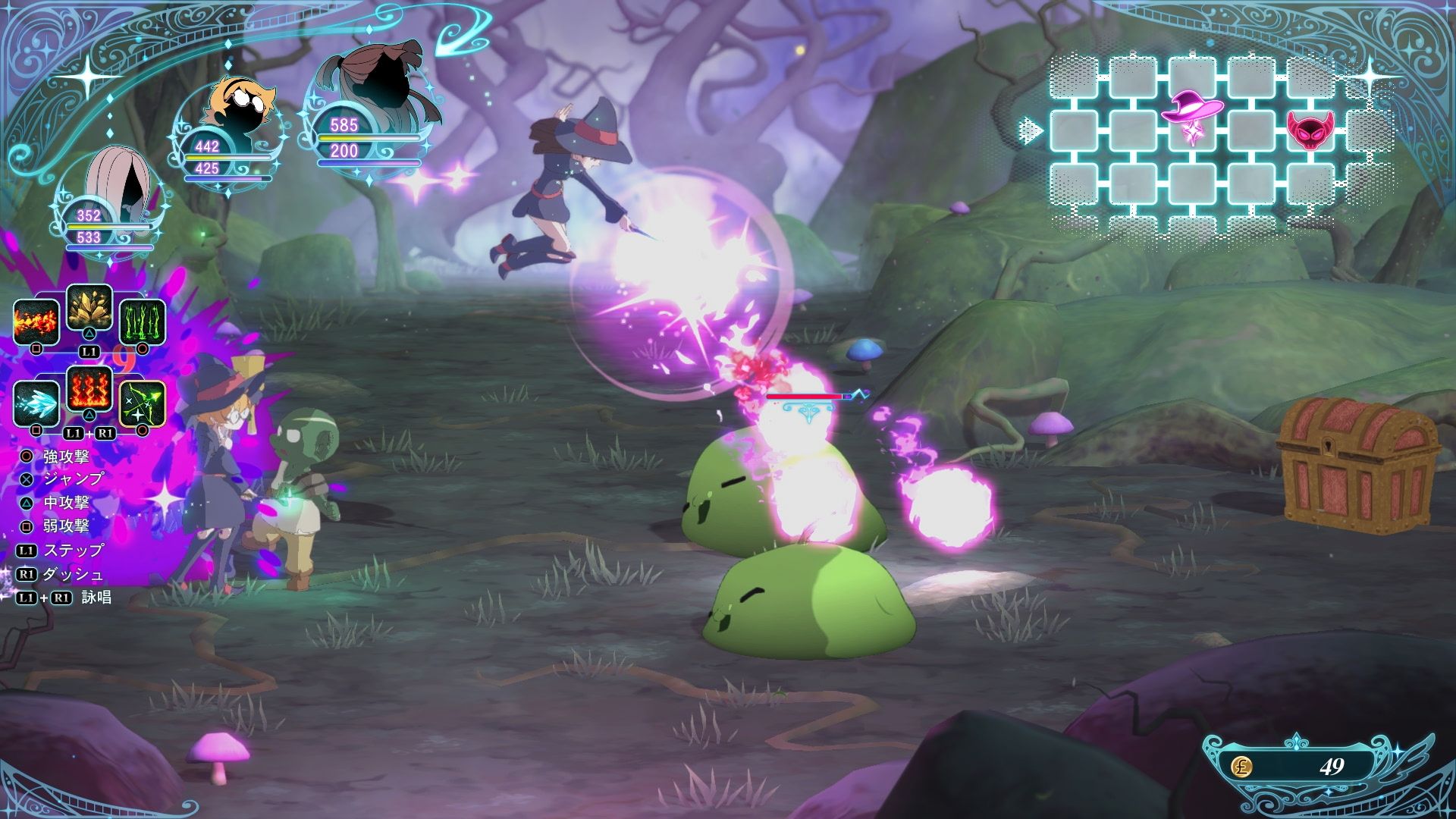 little-witch-academia-chamber-of-time-action-rpg-jrpg-bandai-namco-character-stats-playstation-ps4-pc