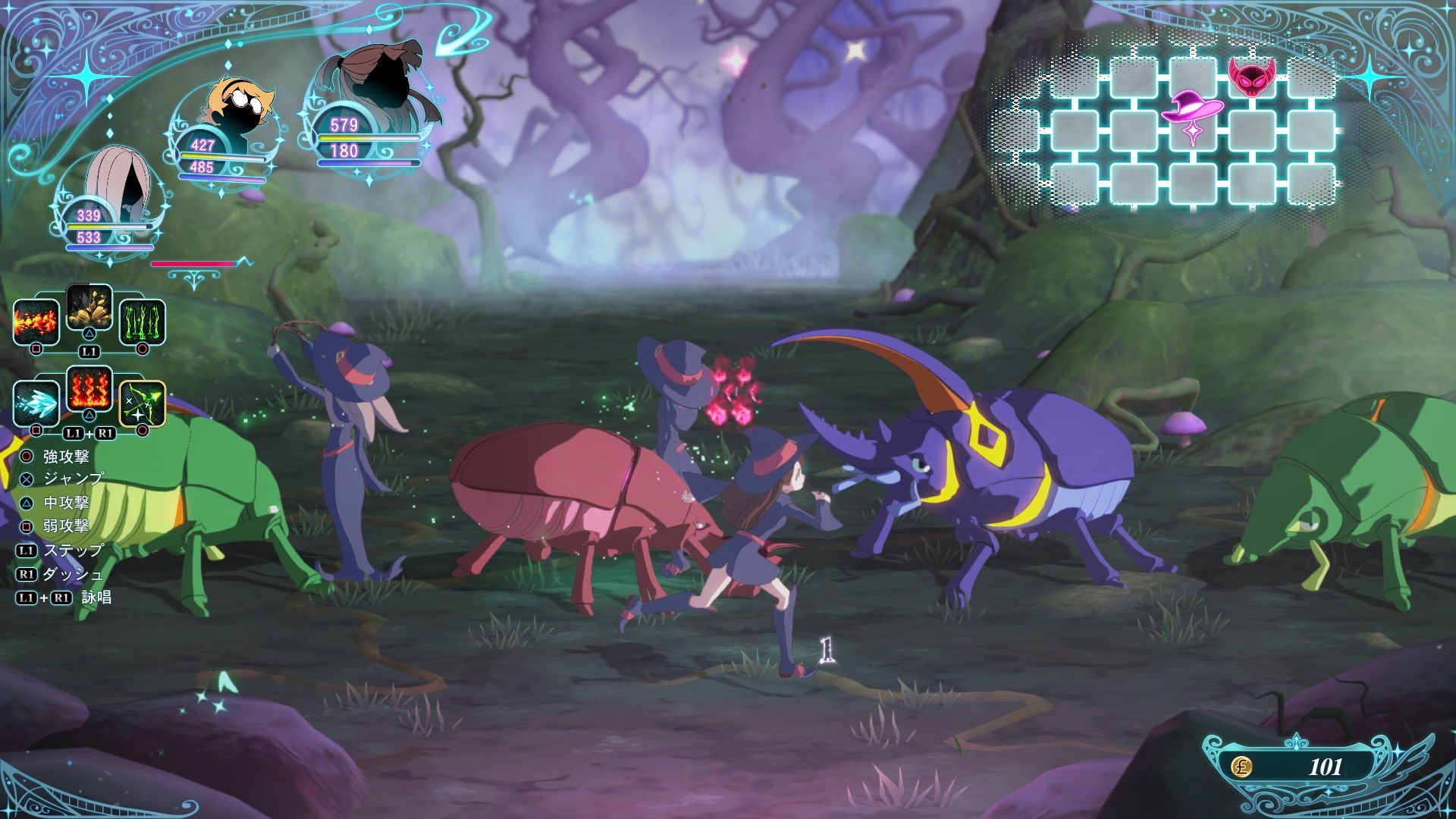 little-witch-academia-chamber-of-time-action-rpg-jrpg-bandai-namco-character-stats-playstation-ps4-pc