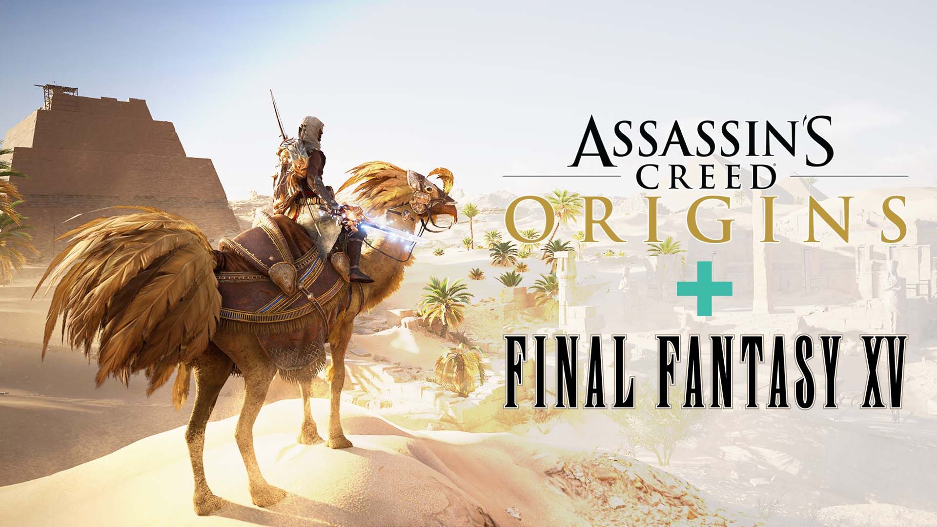 assassins-creed-origins-final-fantasy-xv-a-gift-from-the-gods-quest-ubisoft-square-enix-action-rpg-adventure-jrpg-playstation-4-xbox-one-pc-steam