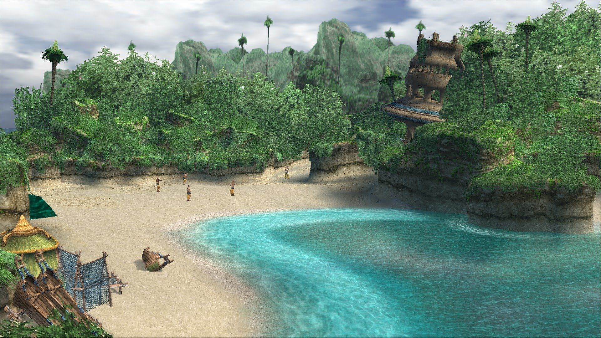 besaid beach beautiful location