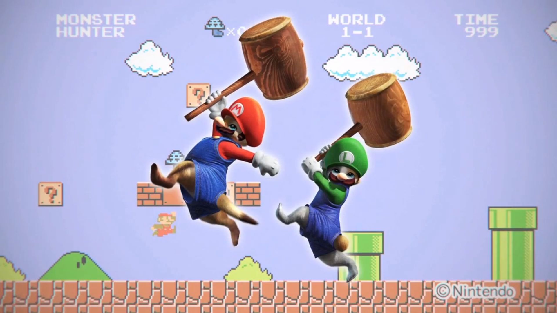 monster hunter 4 mario strangest crossover