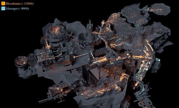 Dark Souls death map
