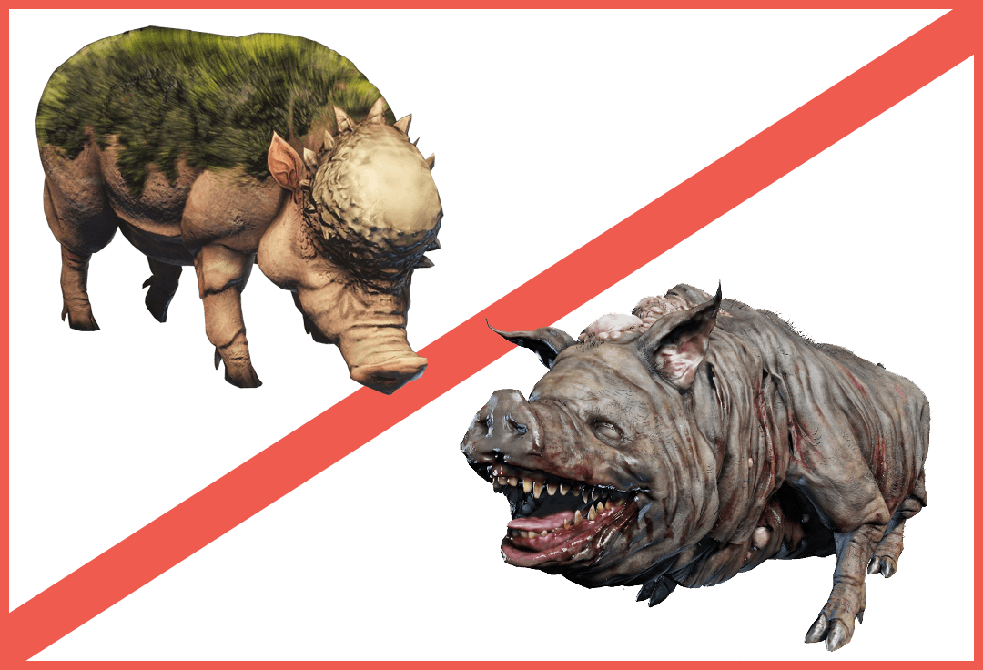 mhw-bloodborne-dark-souls-maneater-boar-vs-mosswine