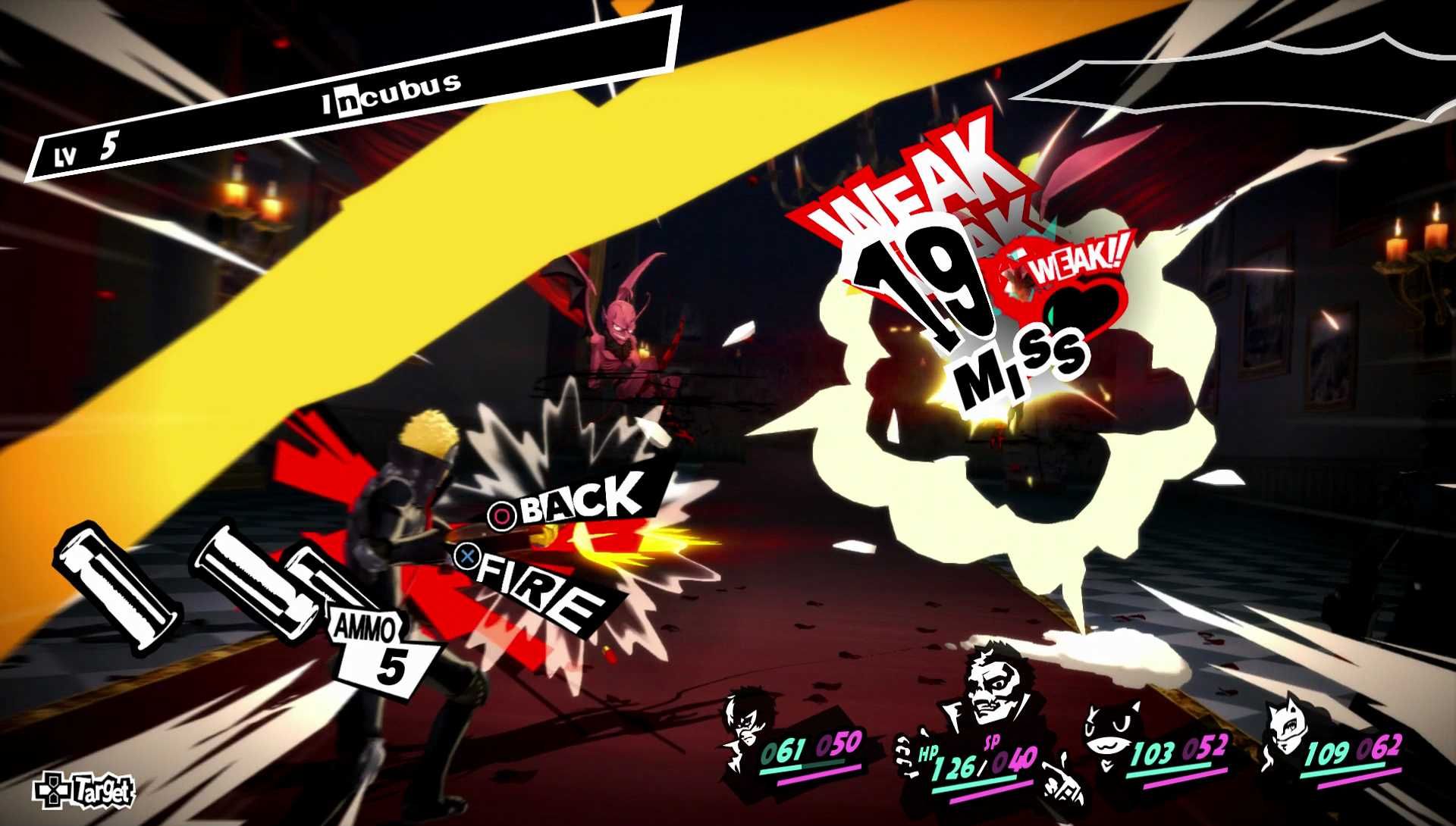 Persona 5 RPG combat
