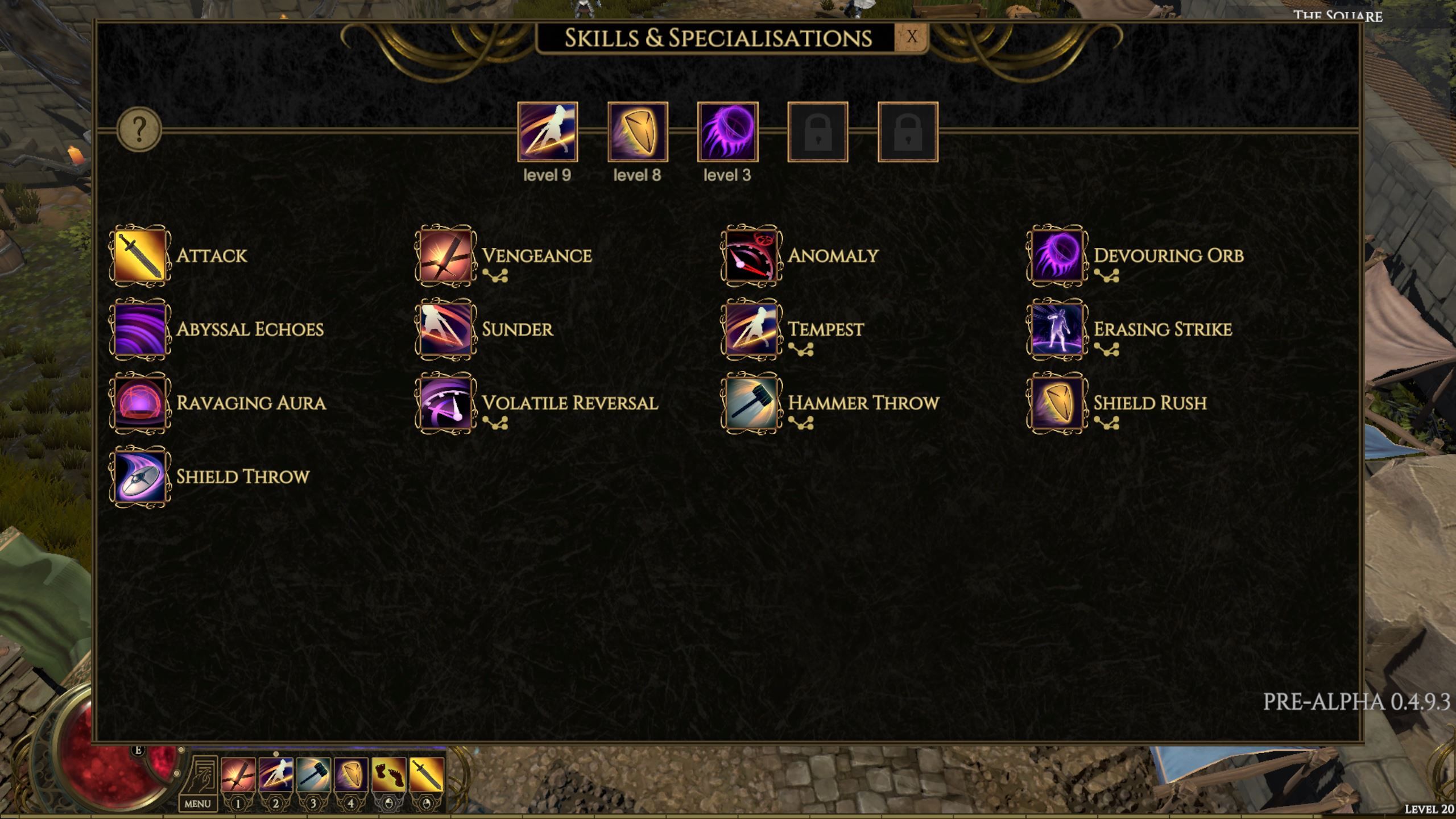 Skills and Specialisations Last Epoch