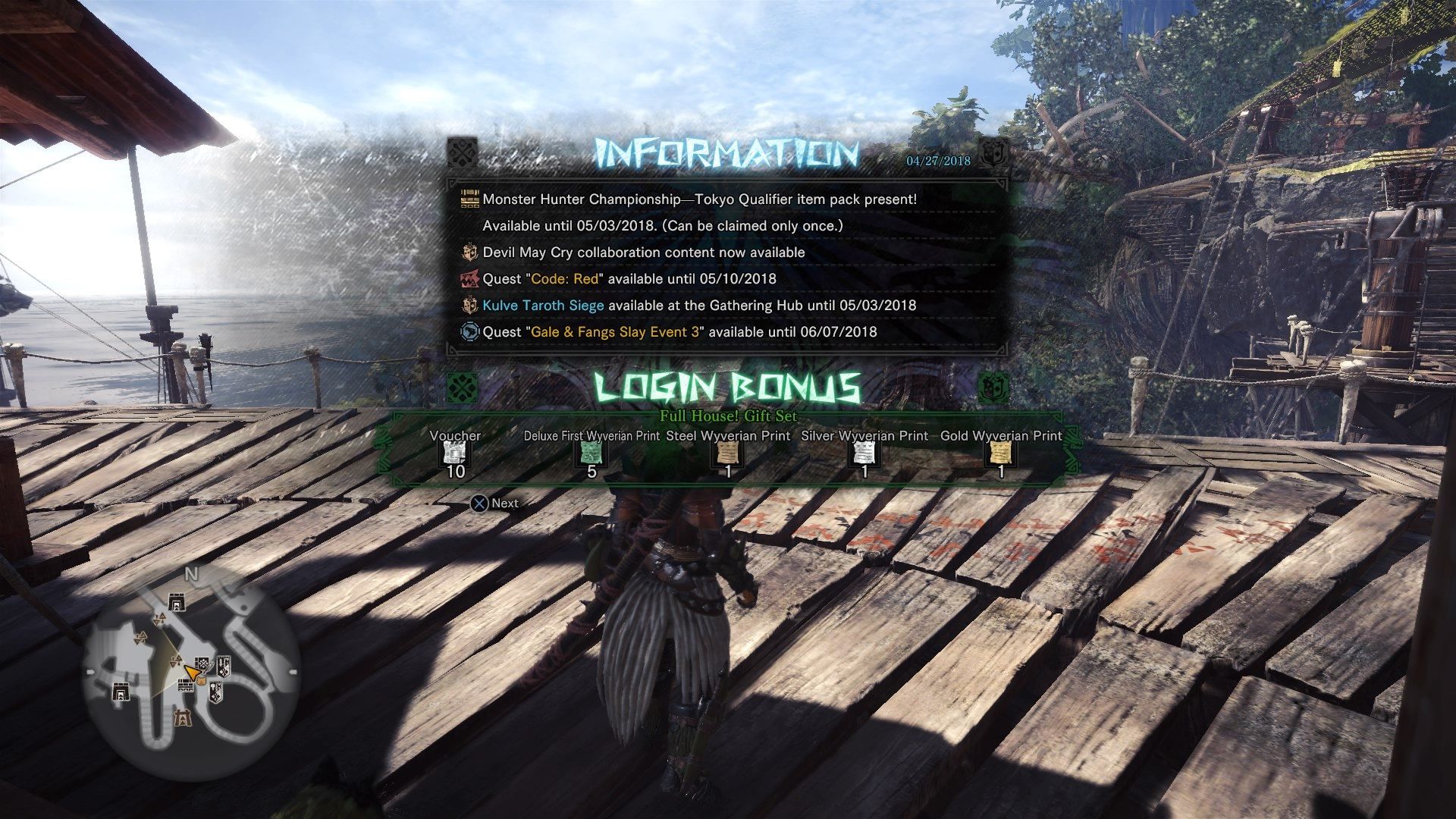 Monster Hunter World: Event Quests 4/27/18 to 5/3/18