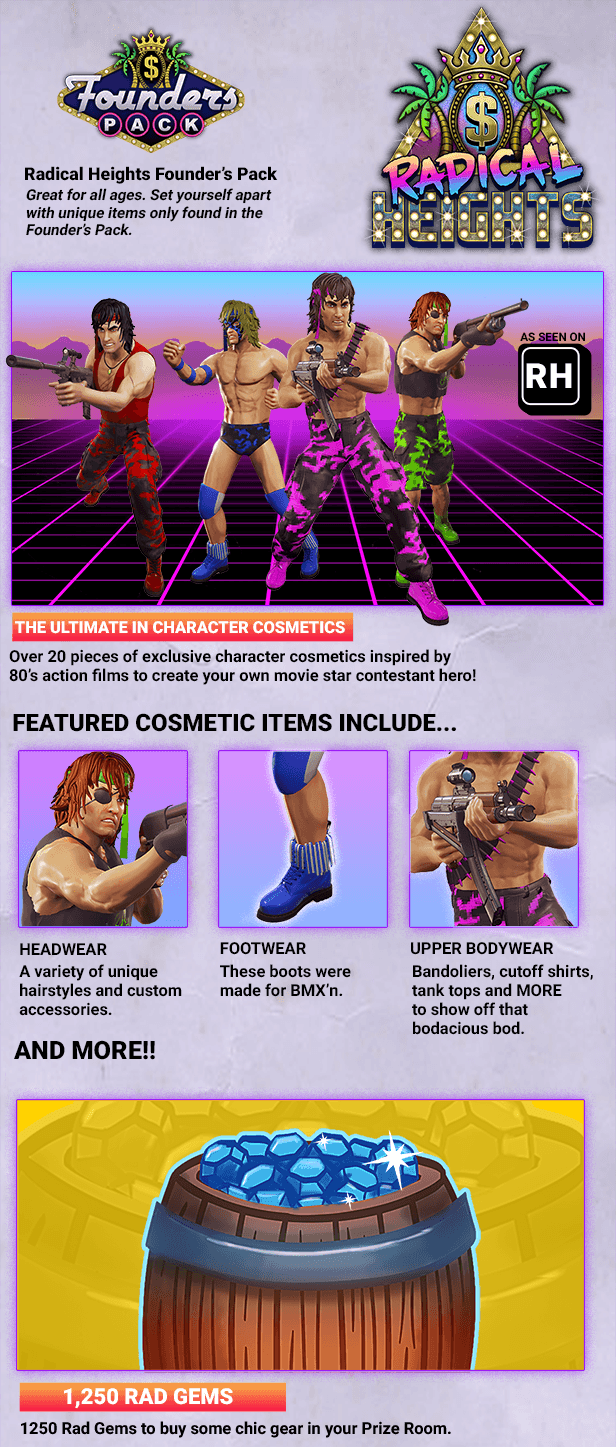 Radical Heights: X Treme Early Access &amp; Founder&rsquo;s Pack Available April 10th
