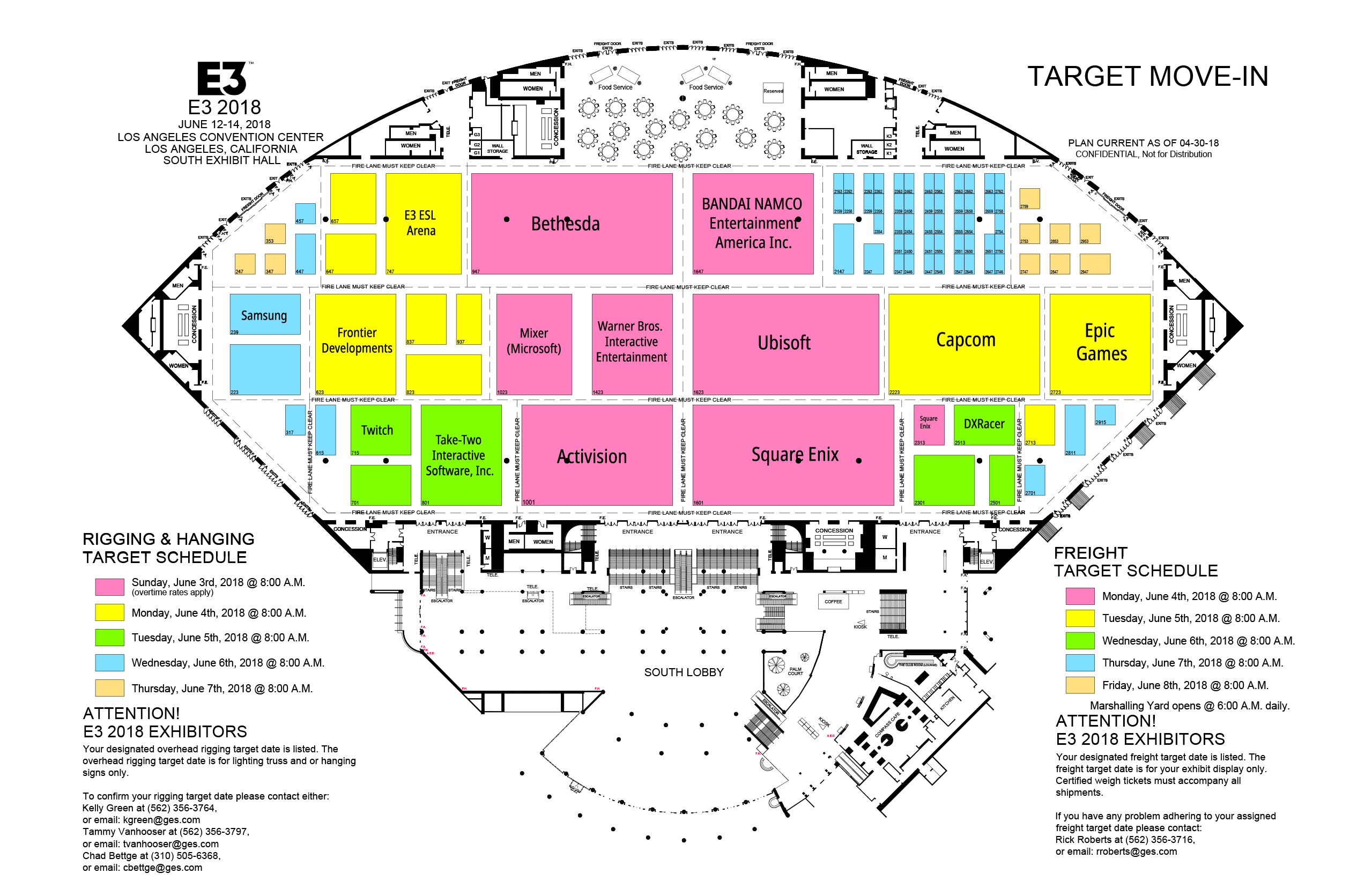 E3 2018 Floor Plans Show Larger Areas for Sony, Nintendo and More.
