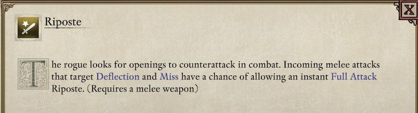 riposte