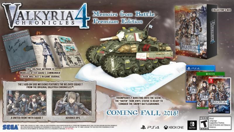 Valkyria Chronicles 4 Pre Order Bonuses