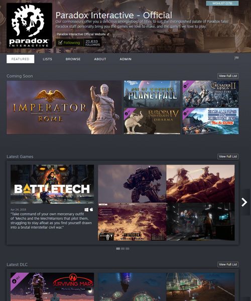 Valve Launches Steam Creator Homepages in Open Beta