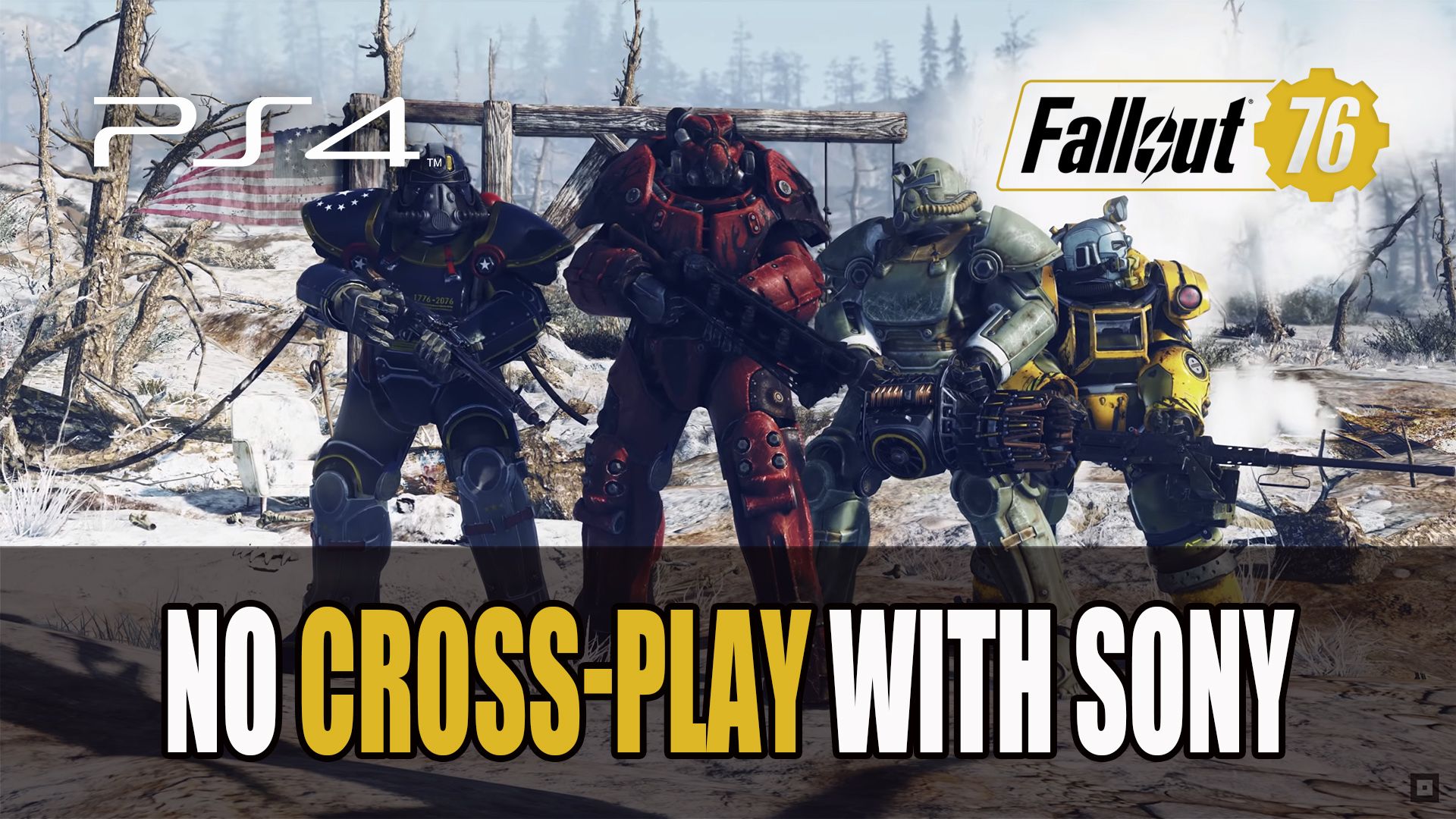 Fallout 76 No Cross play with Sony