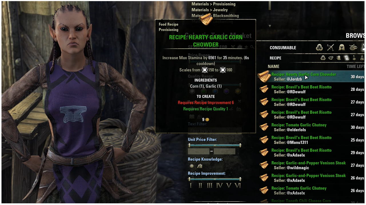 ESO Provisioning Guide: Food, Drinks and Fast Leveling