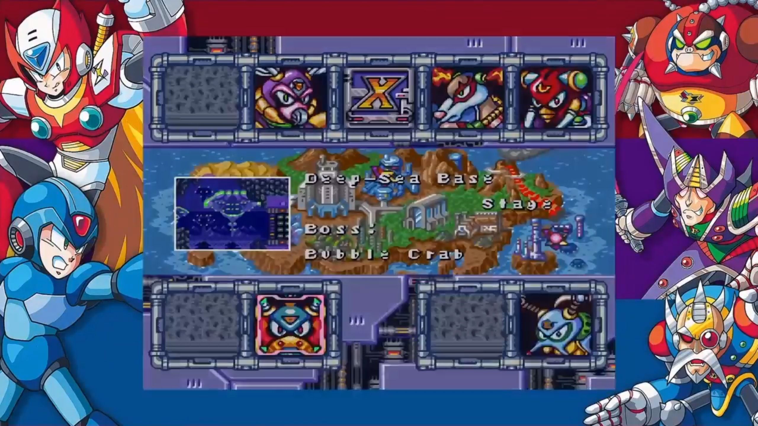 Mega Man X2: Deep Sea Base Stage &amp; Bubble Crab