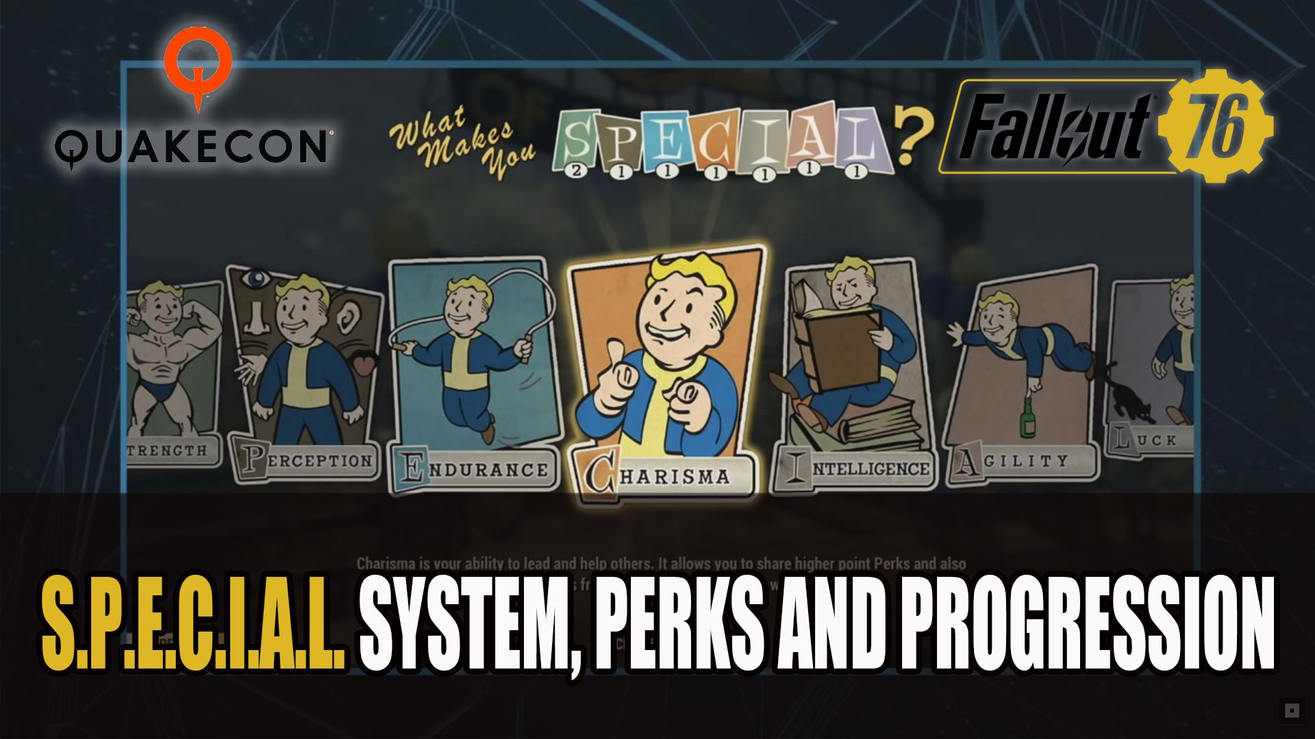 Fallout 76 SPECIAL System, Perks and Progression