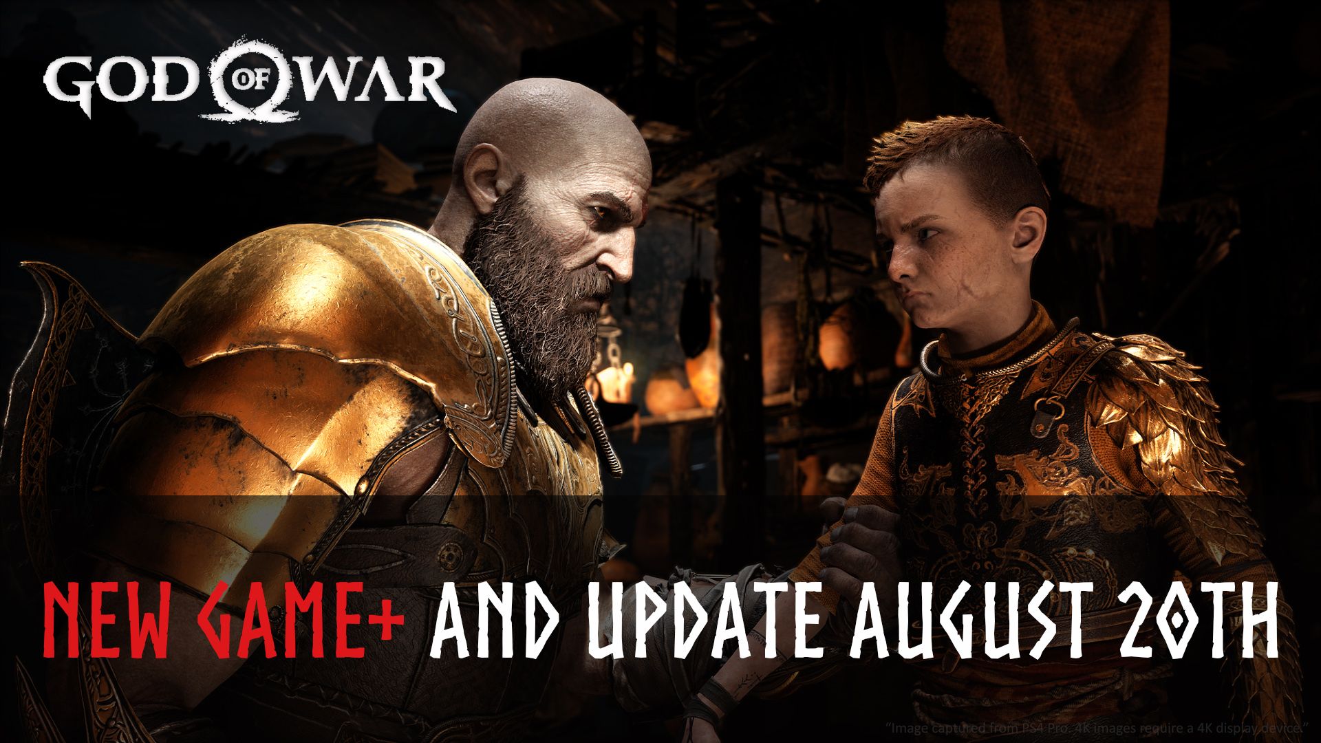 God of War New Game+ and Update August 20th
