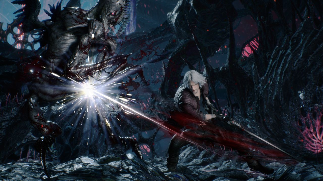 dmc5-dante-gameplay-destructible-environment-puzzles-level-design