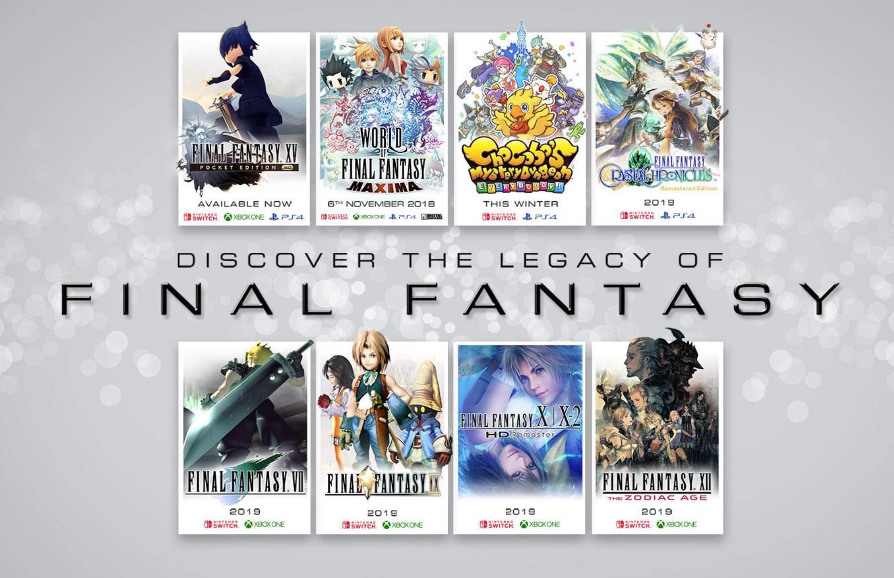 Final Fantasy VII, IX, X and More Soon Coming to Switch and Xbox One