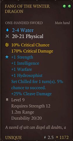 fang of the winter dragon