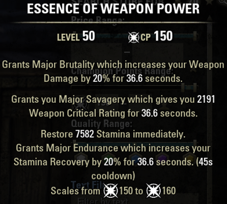 weapon power ess