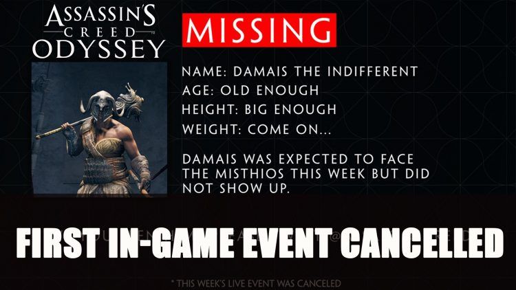 Ubisoft Call Off Assassin’s Creed Odyssey’s First In-Game Live Event