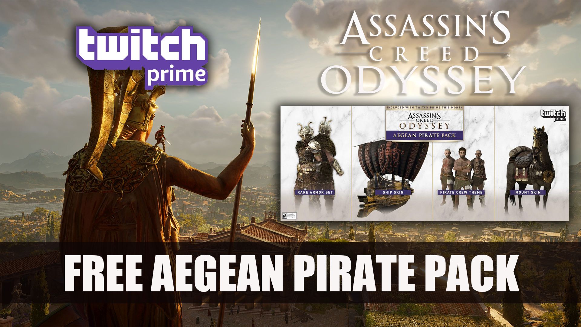 Assassin&rsquo;s Creed Odyssey Twitch Prime