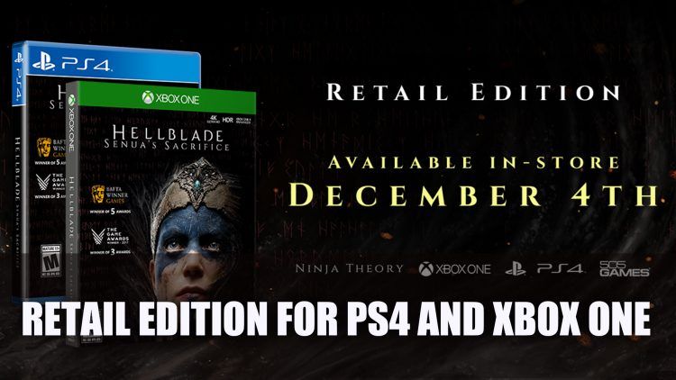 Hellblade: Senua’s Sacrifice gets a retail edition for PS4 and Xbox One this December