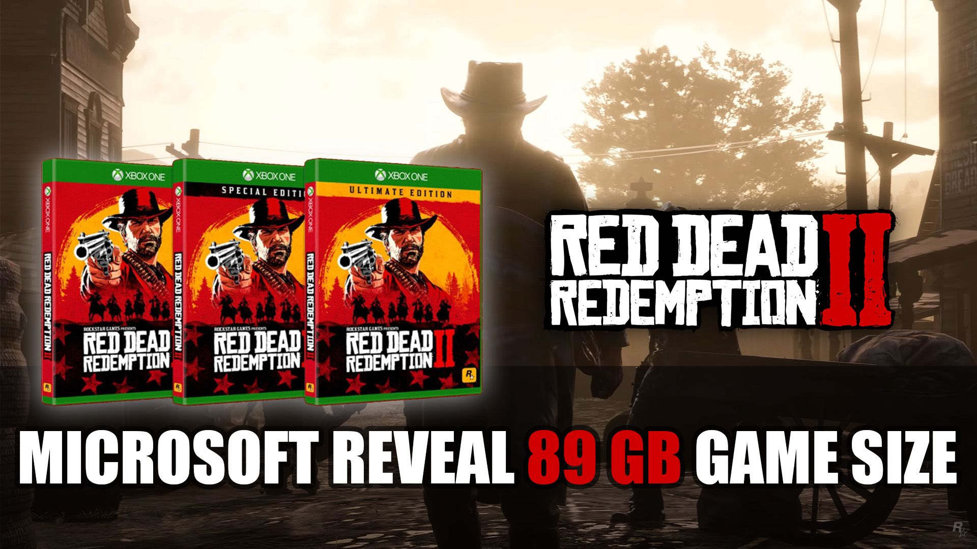 Red Dead Redemption 2 Xbox One Game Size