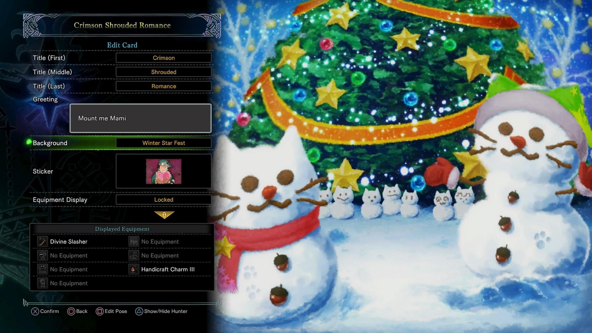 MHW: Winter Star Festival &amp; Its Contents