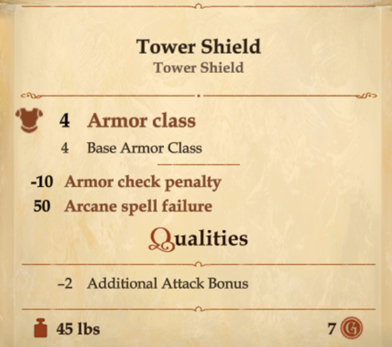 tower shield