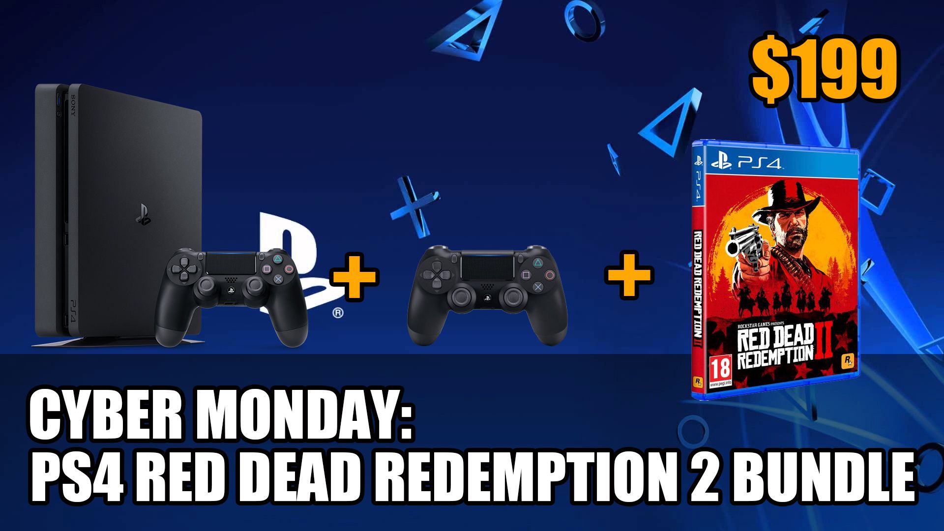 Cyber Monday Red Dead Redemption 2 1TB PS4 Slim Bundle