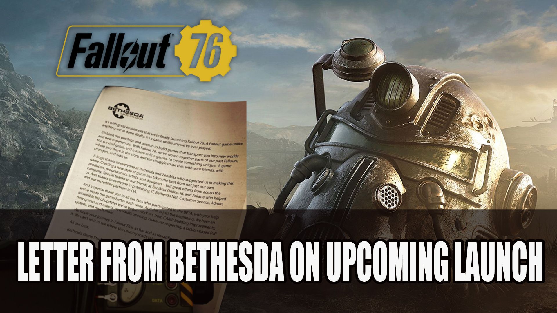 Fallout 76 Letter
