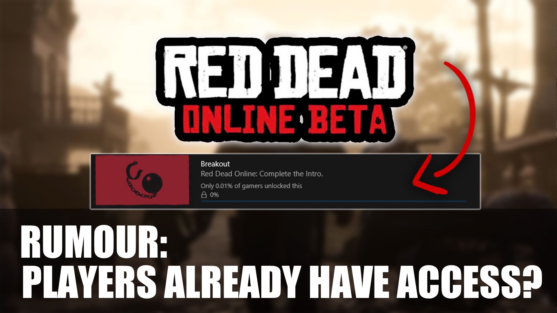 RDR2 Red Dead Online Beta Player Access