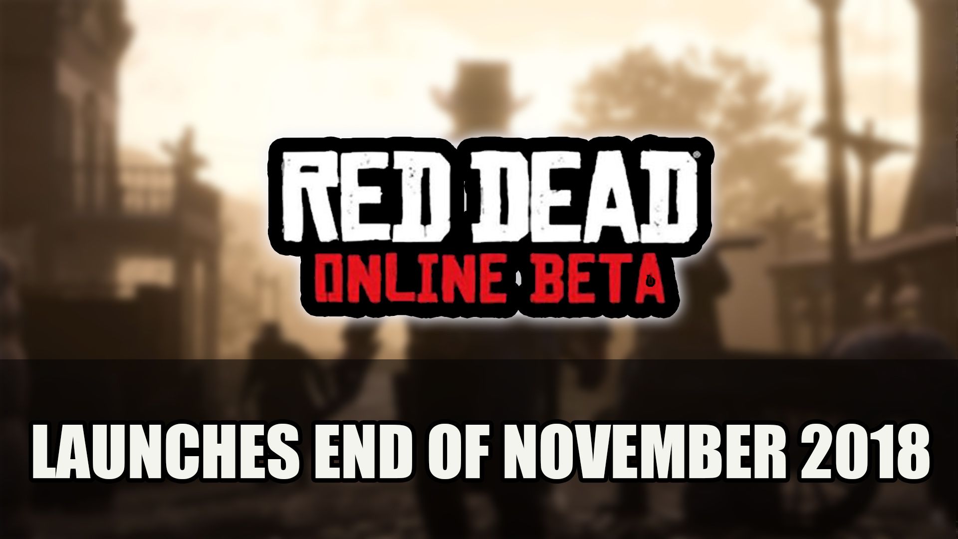 Red Dead Redemption 2 Red Dead Online Launches End of November
