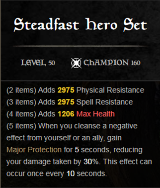 ESO Set Guide: Steadfast Hero   Permanent Protection